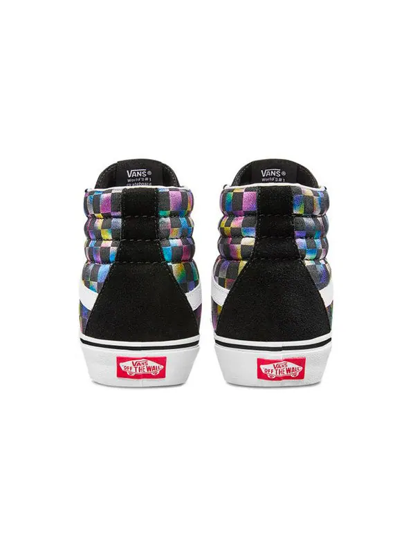 Кроссовки sk8-hi 'iridescent checkerboard' Vans — изображение 4 из 4, черный