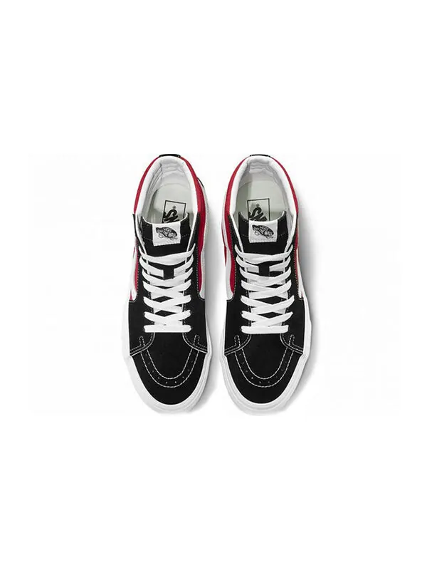 Кроссовки sk8-hi sidewall logo black racing red suede skate shoes 'black racing red' Vans — изображение 4 из 4
