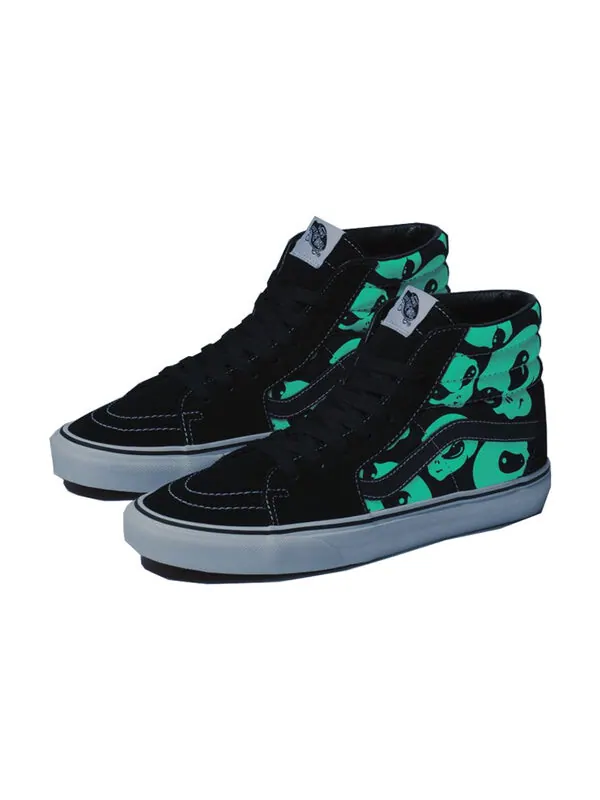Кроссовки sk8-hi 'alien ghosts' Vans — изображение 4 из 4, черный/белый