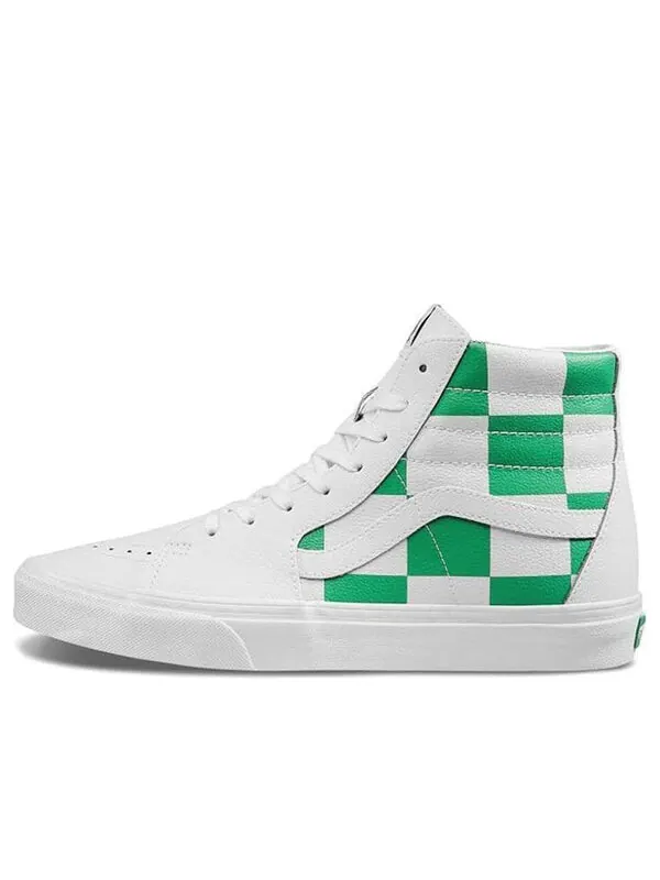 Кроссовки sk8-hi white green Vans — изображение 1 из 4, белый/зеленый