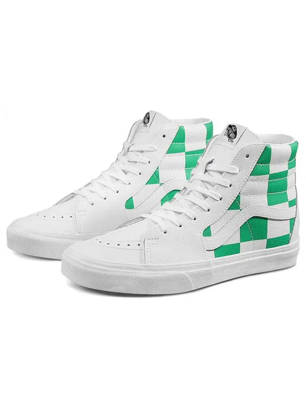 Кроссовки sk8-hi white green Vans — изображение 2 из 4, белый/зеленый