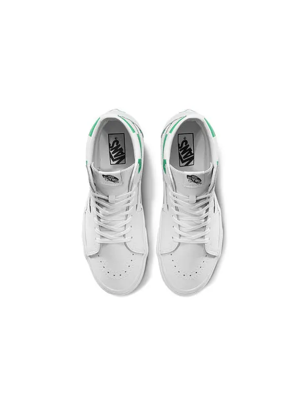Кроссовки sk8-hi white green Vans — изображение 3 из 4, белый/зеленый