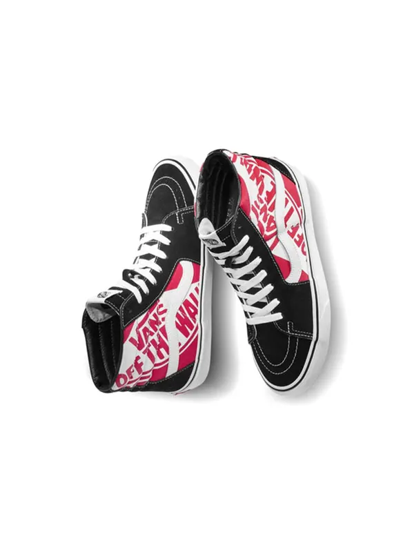 Кроссовки sk8-hi 'off the wall - heel scab' Vans — изображение 4 из 4, черный/красный