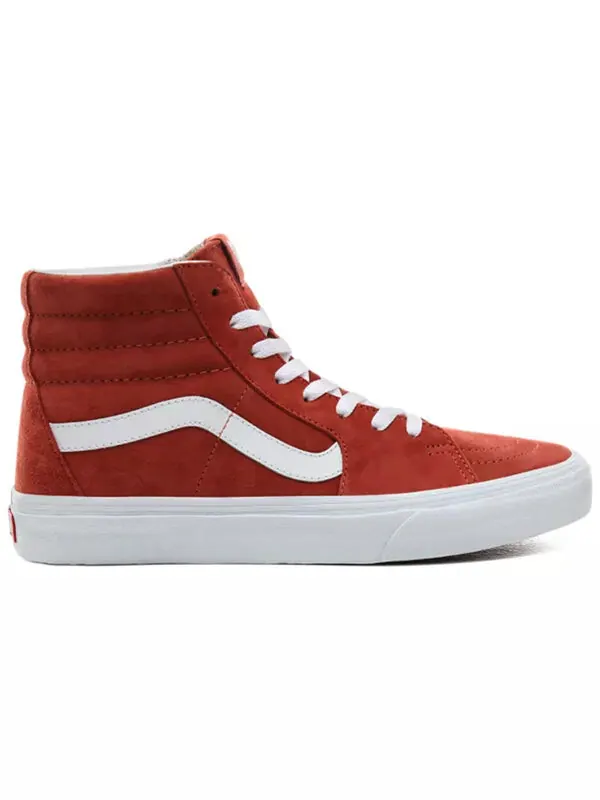 Кроссовки sk8-hi suede 'burnt brick' Vans — изображение 2 из 4, красный