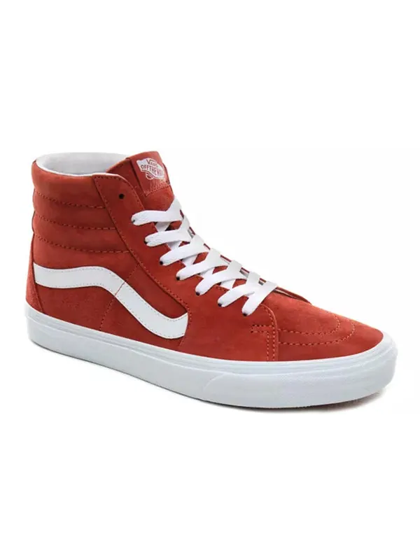 Кроссовки sk8-hi suede 'burnt brick' Vans — изображение 3 из 4, красный