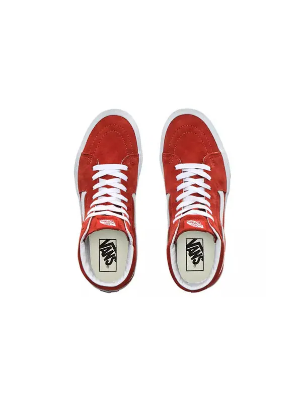 Кроссовки sk8-hi suede 'burnt brick' Vans — изображение 4 из 4, красный