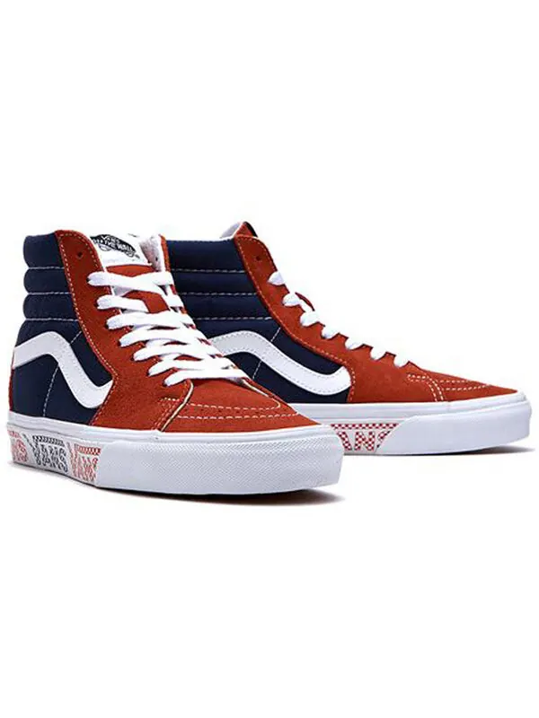Кроссовки sk8-hi orange blue splicing 'black brown' Vans — изображение 3 из 4, черный/коричневый