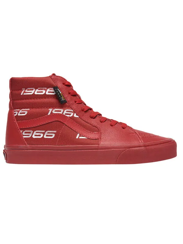 Кроссовки sk8-hi cordura '1966' Vans — изображение 2 из 4, красный