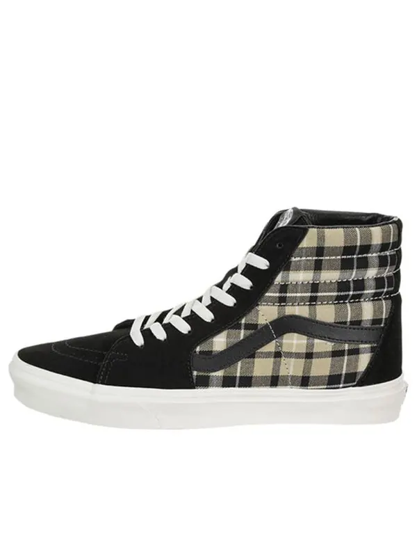 Кроссовки sk8-hi plaid 'black' Vans — изображение 1 из 4, черный