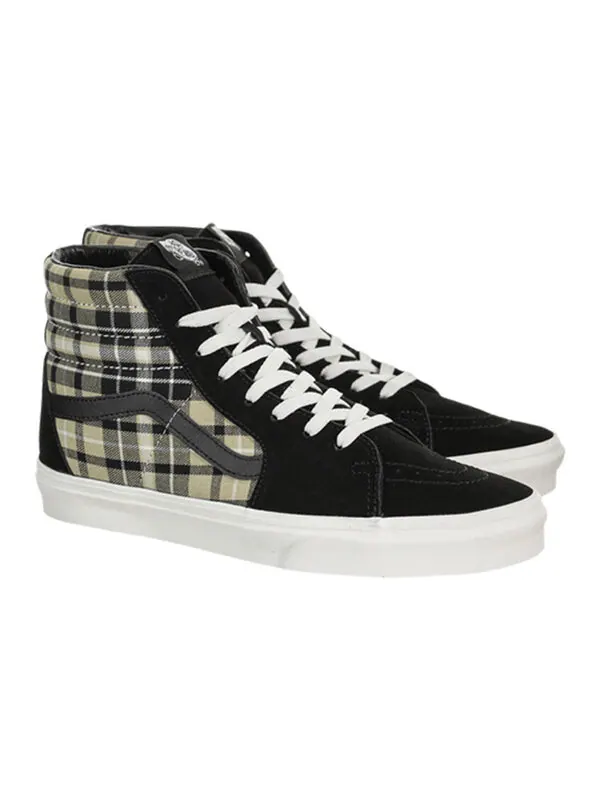 Кроссовки sk8-hi plaid 'black' Vans — изображение 2 из 4, черный