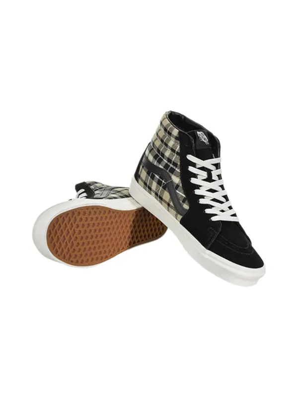 Кроссовки sk8-hi plaid 'black' Vans — изображение 4 из 4, черный