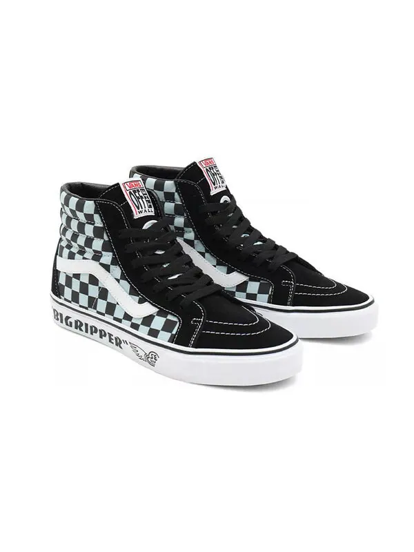Кроссовки se bikes x sk8-hi reissue 'big ripper - black reflective checkerboard' Vans — изображение 3 из 4, черный/синий