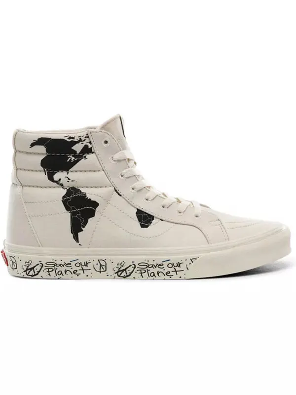 Кроссовки save our planet x sk8-hi reissue 'white black' Vans — изображение 2 из 4, белый