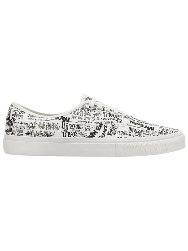 Кроссовки comme des garcons x og authentic lx 'graffiti' Vans — изображение 3 из 4, черный/белый