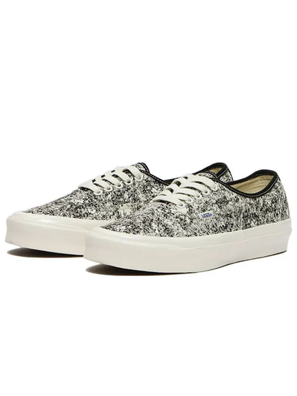 Кроссовки og authentic lx 'acid wash - black' Vans — изображение 2 из 4, черный/белый