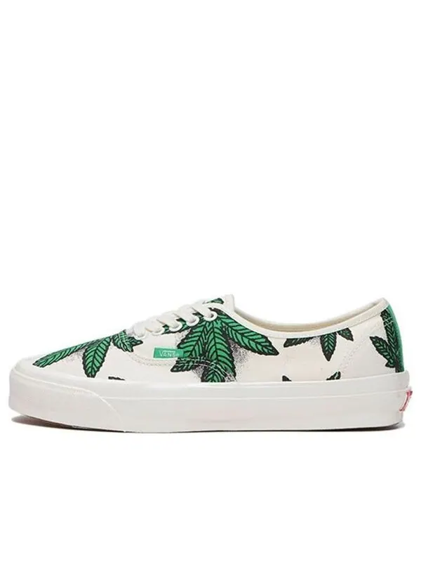 Кроссовки og authentic lx 'sweet leaf - white' Vans — изображение 1 из 4, белый/зеленый