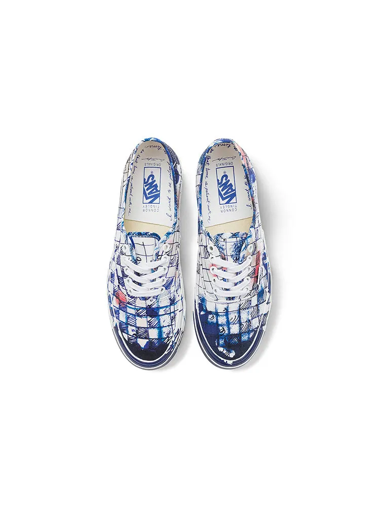 Кеды Vans Connor Tingley x OG Authentic LX 'Checkerboard - White Blue' — изображение 4 из 5, синий
