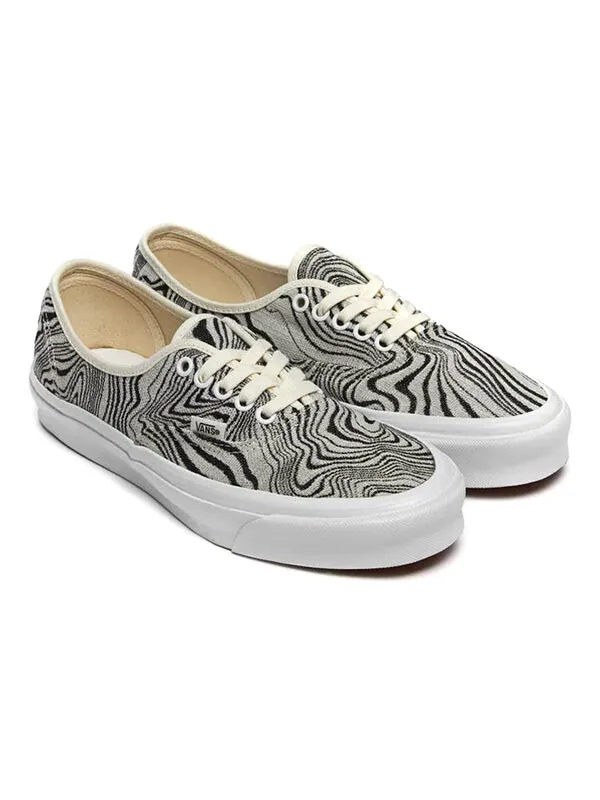Кроссовки og authentic lx 'jacquard marble' Vans — изображение 2 из 4, белый/черный