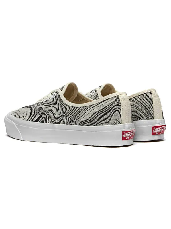 Кроссовки og authentic lx 'jacquard marble' Vans — изображение 3 из 4, белый/черный