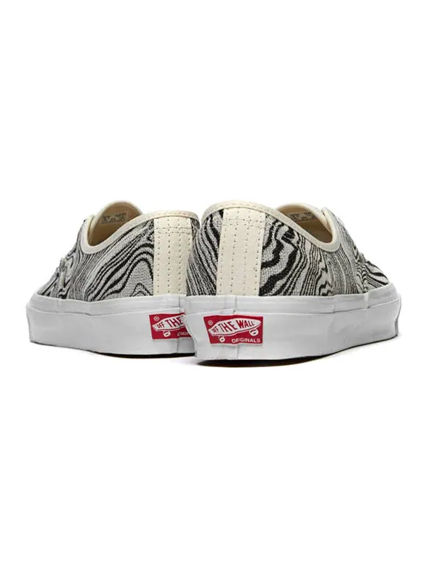 Кроссовки og authentic lx 'jacquard marble' Vans — изображение 4 из 4, белый/черный