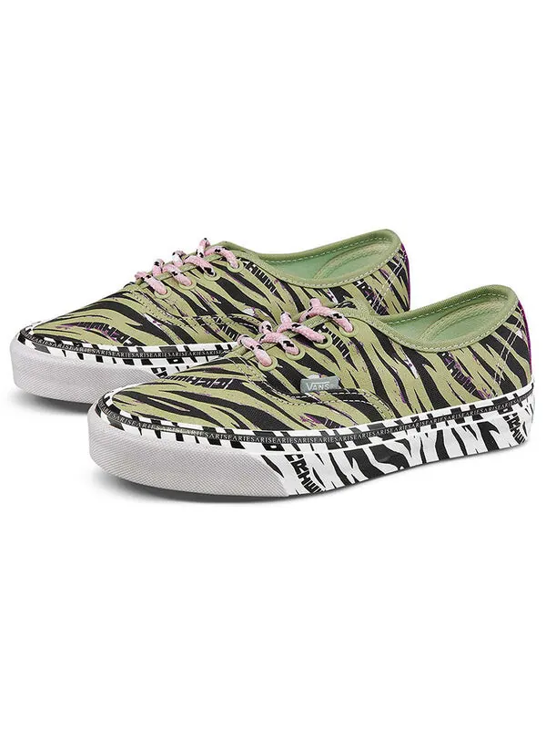 Кроссовки aries x og authentic lx 'tiger muted' Vans — изображение 2 из 4, черный/зеленый
