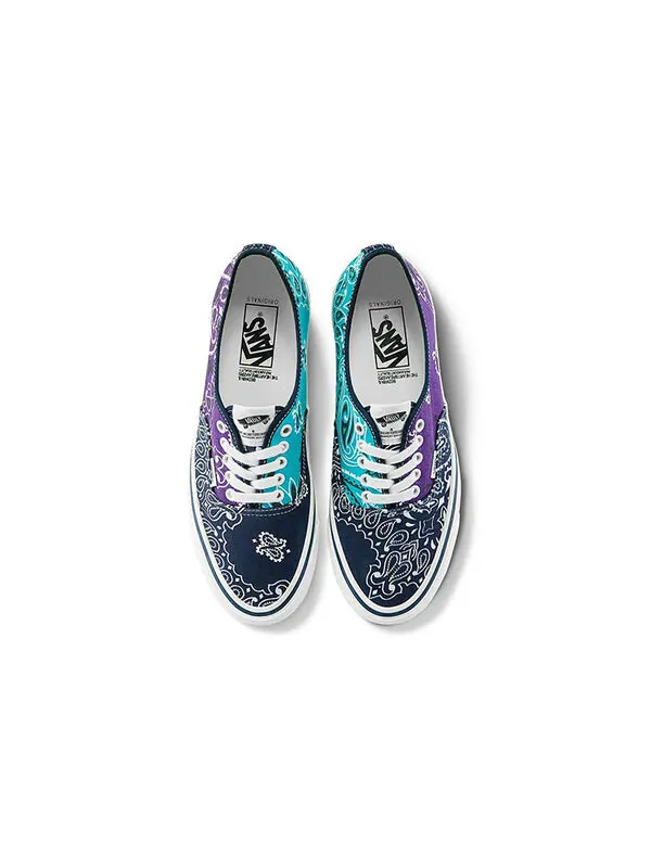 Кроссовки bedwin & the heartbreakers x authentic 'bandana pack - multi b' Vans — изображение 3 из 4, синий/фиолетовый