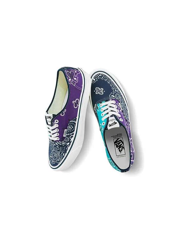 Кроссовки bedwin & the heartbreakers x authentic 'bandana pack - multi b' Vans — изображение 4 из 4, синий/фиолетовый