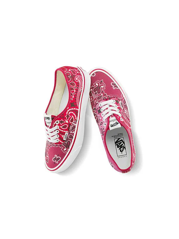 Кроссовки bedwin & the heartbreakers x authentic 'bandana pack - multi c' Vans — изображение 4 из 4, красный