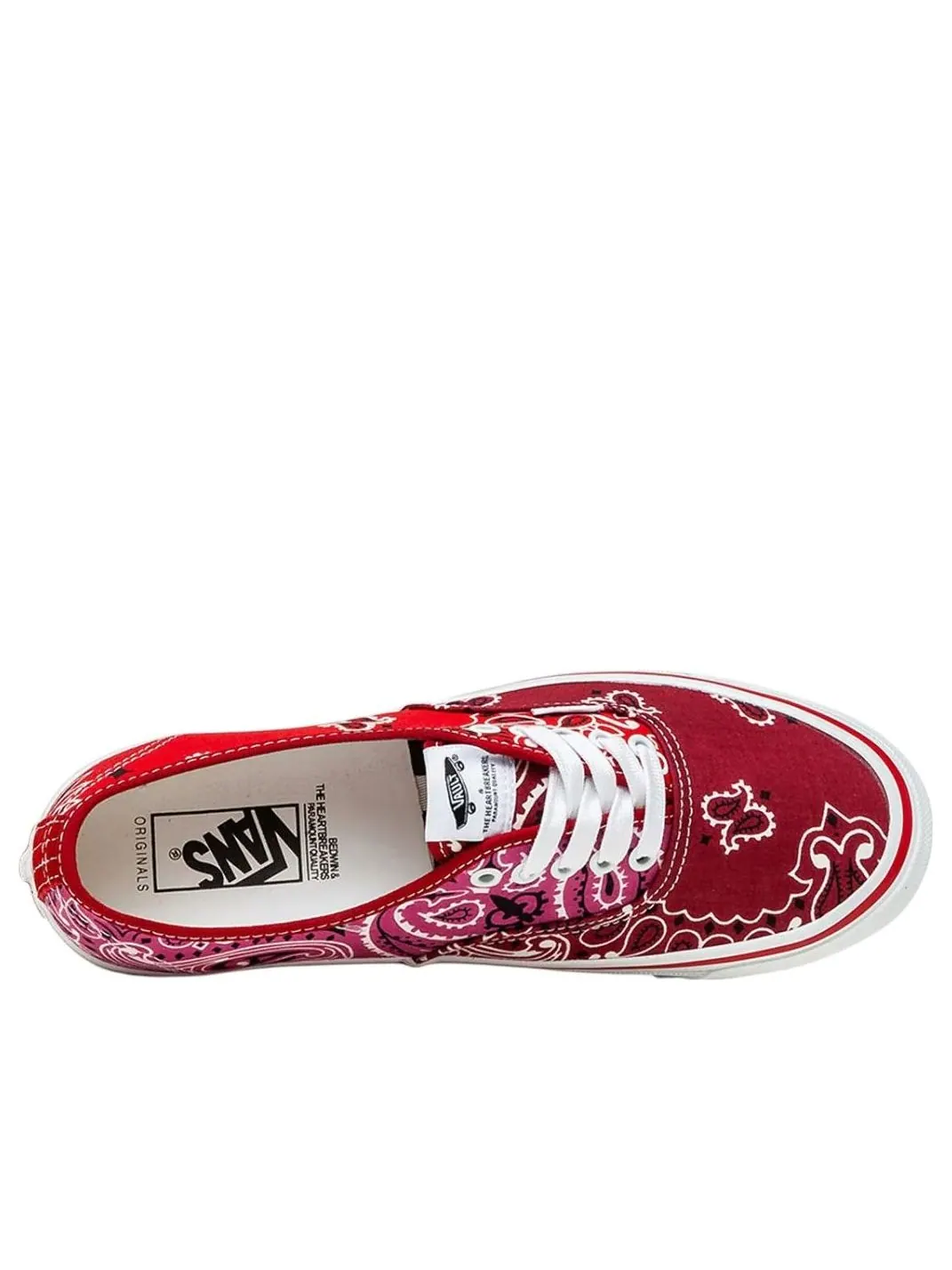 Кроссовки Vans OG Authentic LX x Bedwin & The Heartbreakers VN0A4BV99RA1 — изображение 5 из 6, красный