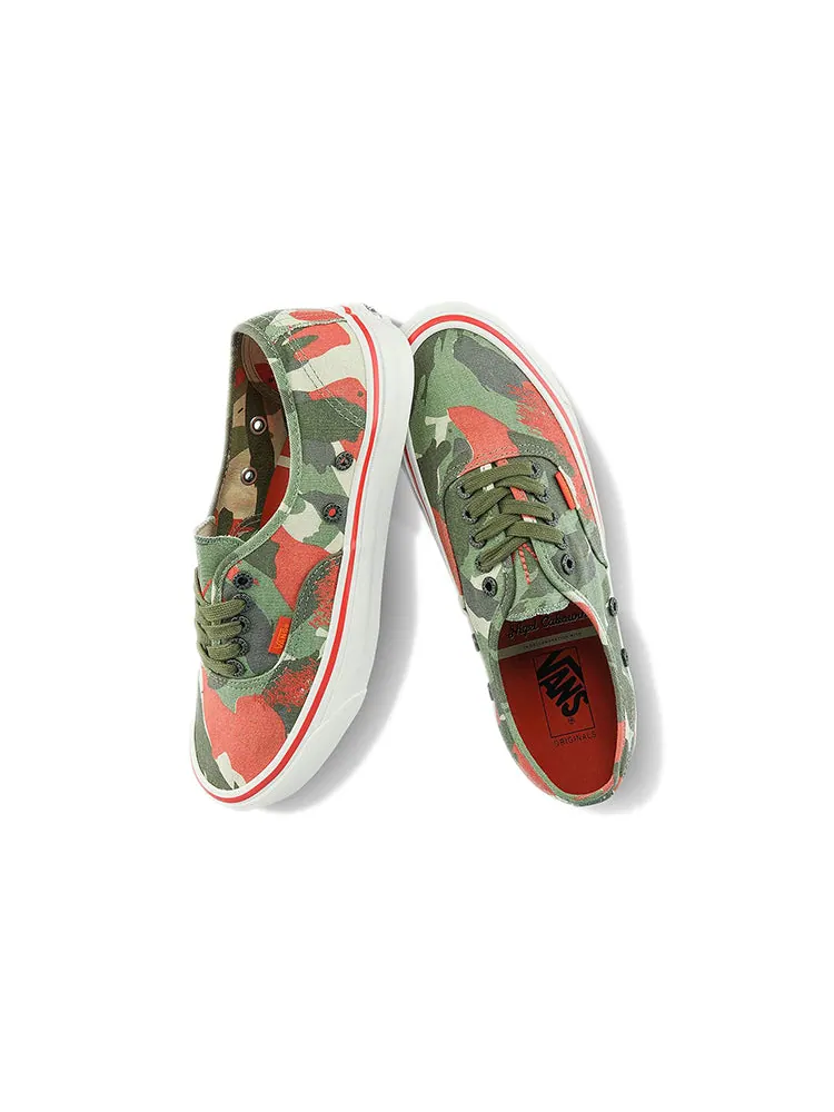 Кеды Vans Nigel Cabourn x OG Authentic LX 'Army Green Camo' — изображение 4 из 6, зеленый