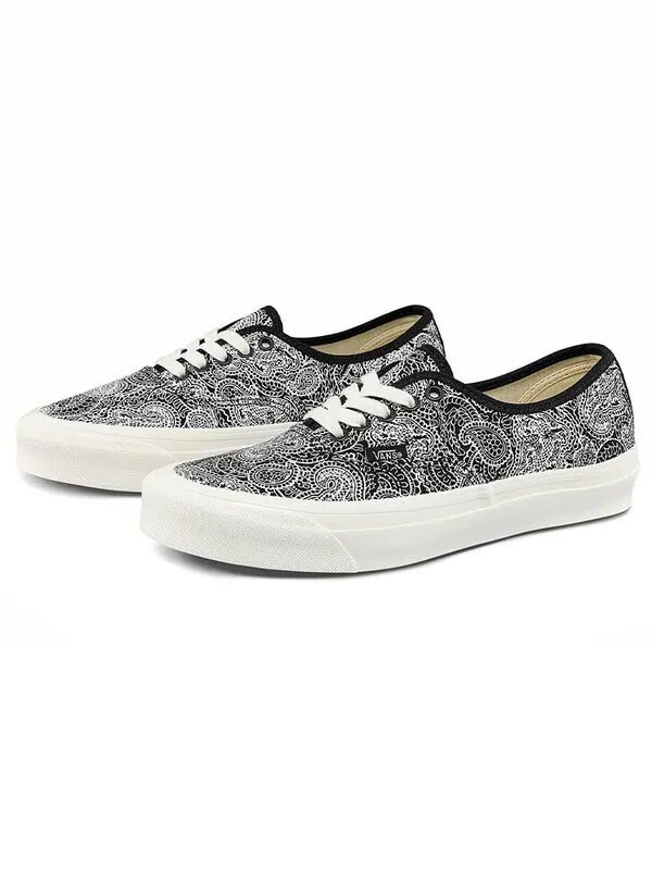 Кроссовки og authentic lx 'black white' Vans — изображение 2 из 4, черный/белый
