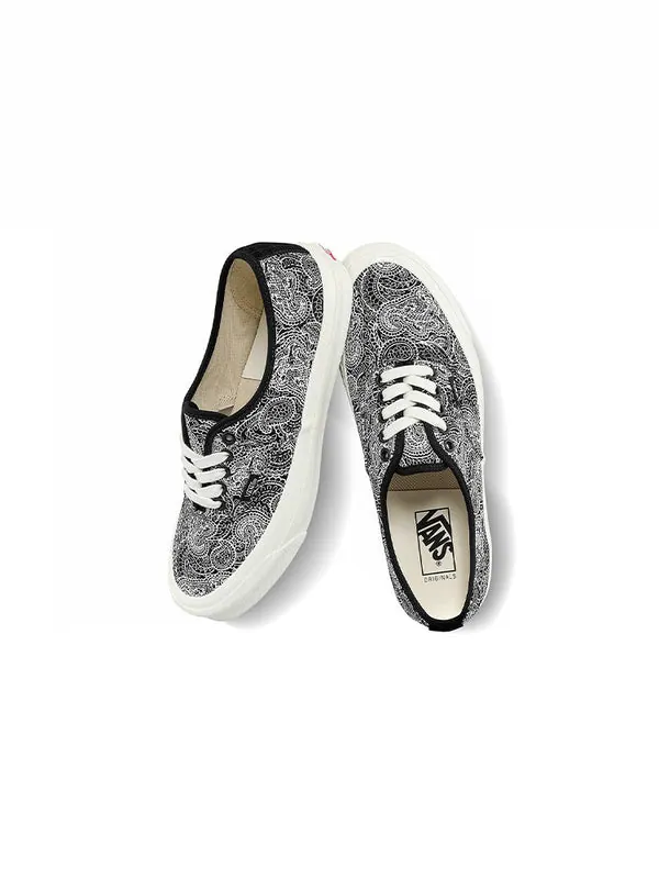 Кроссовки og authentic lx 'black white' Vans — изображение 4 из 4, черный/белый