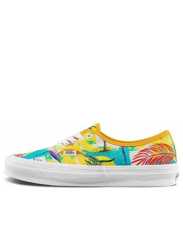 Кроссовки og authentic lx 'citrus palm' Vans — изображение 1 из 4, желтый/синий/белый