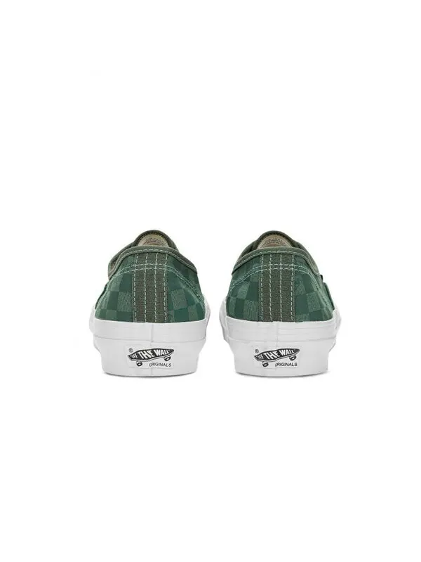 Кроссовки og authentic lx 'checkerboard olive' Vans — изображение 4 из 4, оливковый