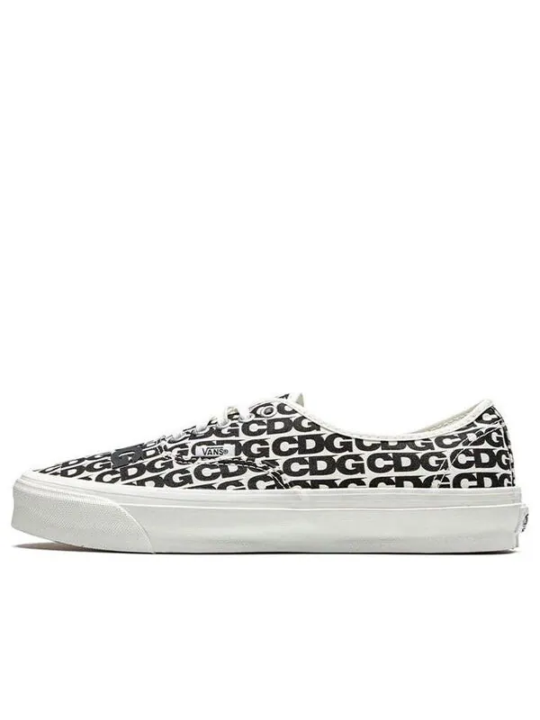 Кроссовки comme des garcons x og authentic lx 'cdg print - blanc de blanc' Vans — изображение 1 из 4, черный/белый