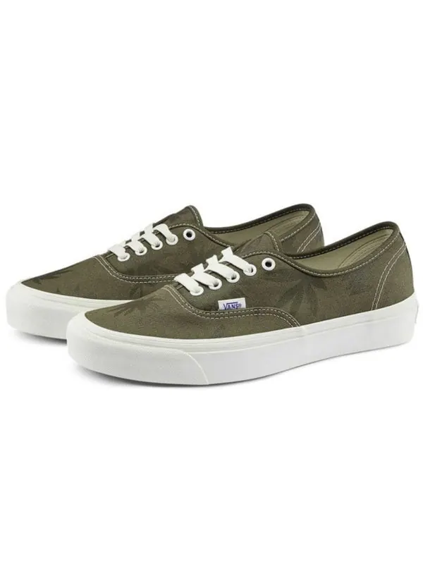 Кроссовки og authentic lx 'island leaf - military olive' Vans — изображение 2 из 4, зеленый