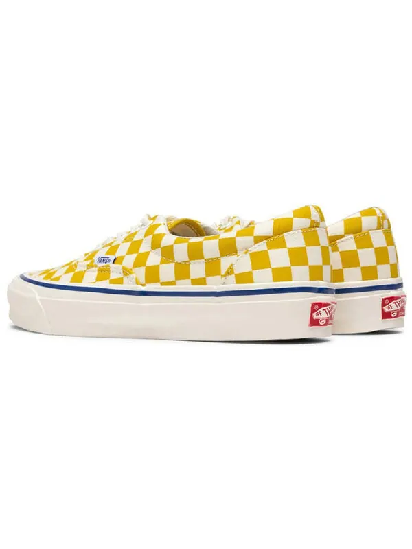 Кроссовки og era lx 'checkerboard - ceylon yellow' Vans — изображение 2 из 4, желтый/белый
