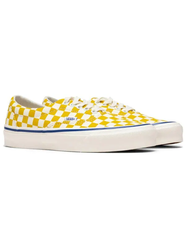 Кроссовки og era lx 'checkerboard - ceylon yellow' Vans — изображение 3 из 4, желтый/белый