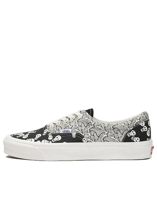 Кроссовки og era lx 'black skull print' Vans — изображение 1 из 4, черный/белый