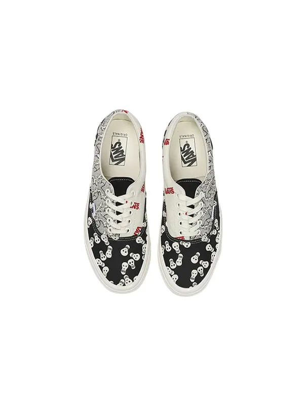 Кроссовки og era lx 'black skull print' Vans — изображение 3 из 4, черный/белый