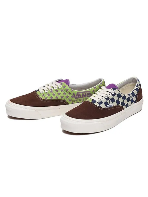 Кроссовки era lx 'potting soil' Vans — изображение 2 из 4, зеленый/коричневый/белый