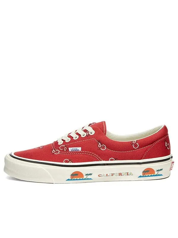 Кроссовки og era lx 'paisley - pompeian red' Vans — изображение 1 из 4, красный