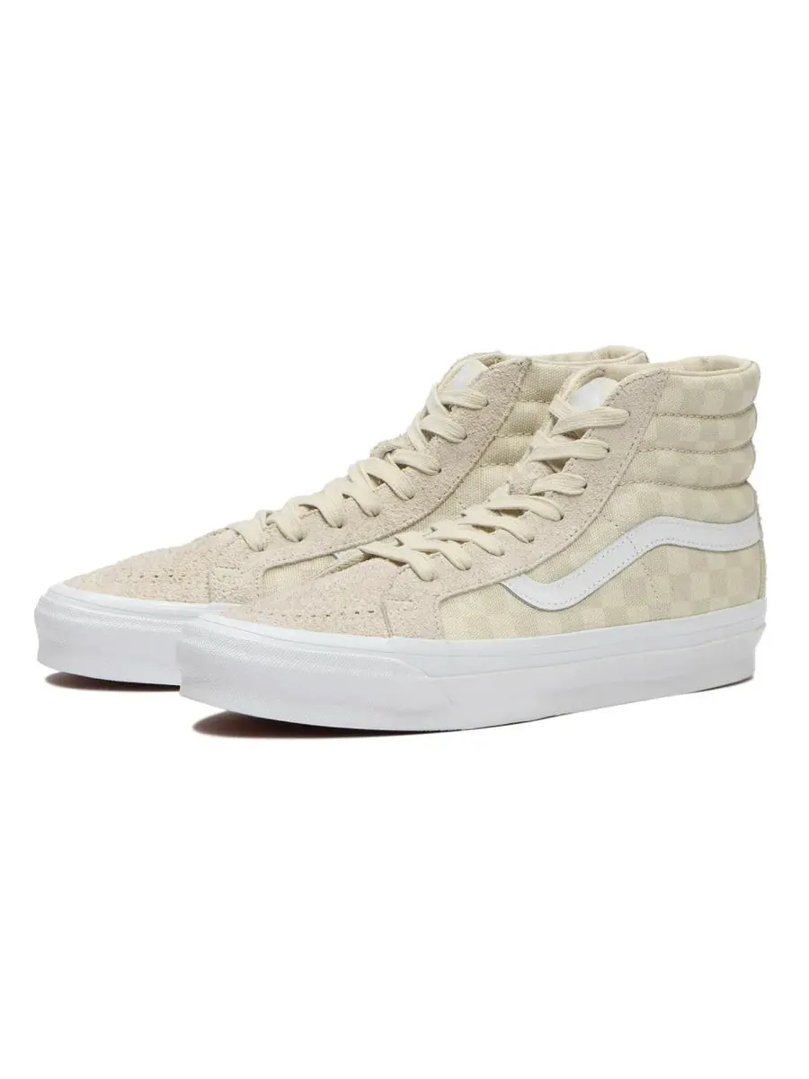 Кроссовки Vans Vault UA OG Sk8-Hi LX 'Beige White' — изображение 2 из 3, бежевый