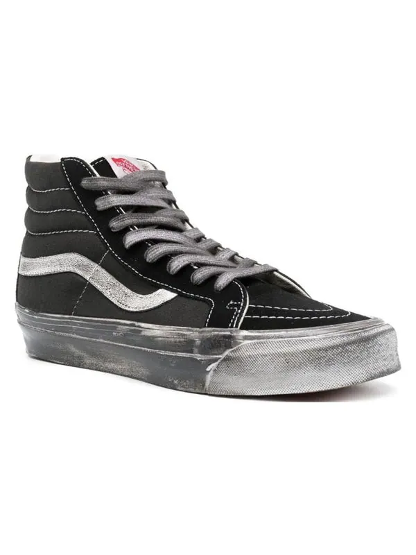 Кроссовки og sk8hi lx 'stressed black white' Vans — изображение 2 из 4, черный/белый