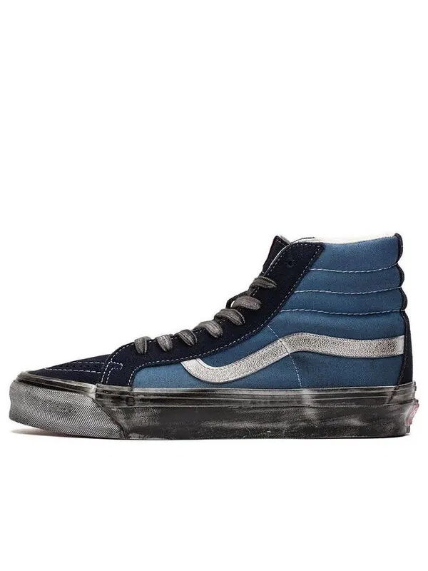 Кроссовки sk8 hi lx og 'stressed navy' Vans — изображение 1 из 4, черный/синий/белый