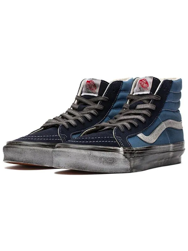 Кроссовки sk8 hi lx og 'stressed navy' Vans — изображение 2 из 4, черный/синий/белый