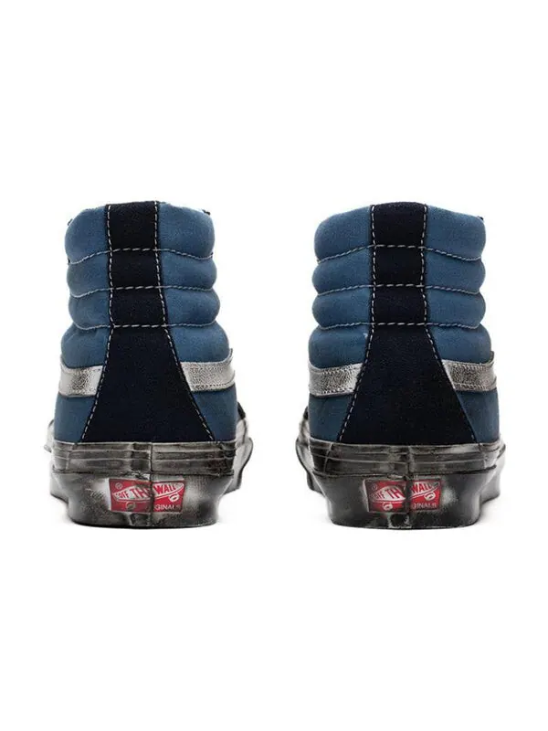 Кроссовки sk8 hi lx og 'stressed navy' Vans — изображение 3 из 4, черный/синий/белый