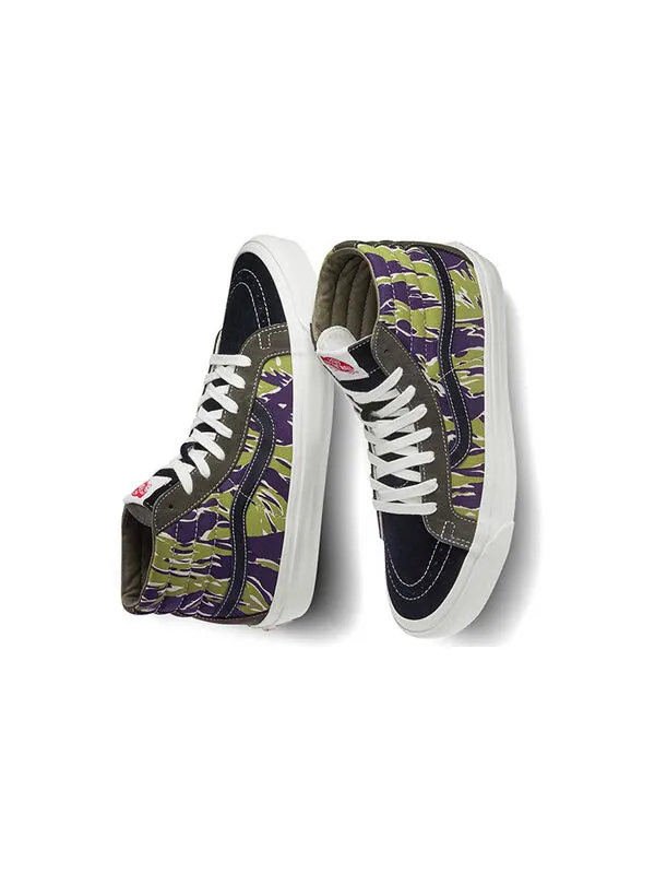 Кроссовки og sk8-hi lx 'mixed camo' Vans — изображение 4 из 4, зеленый