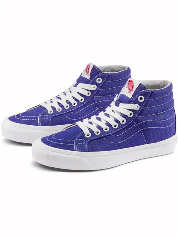 Кроссовки og sk8-hi lx denim blue Vans — изображение 2 из 4, синий