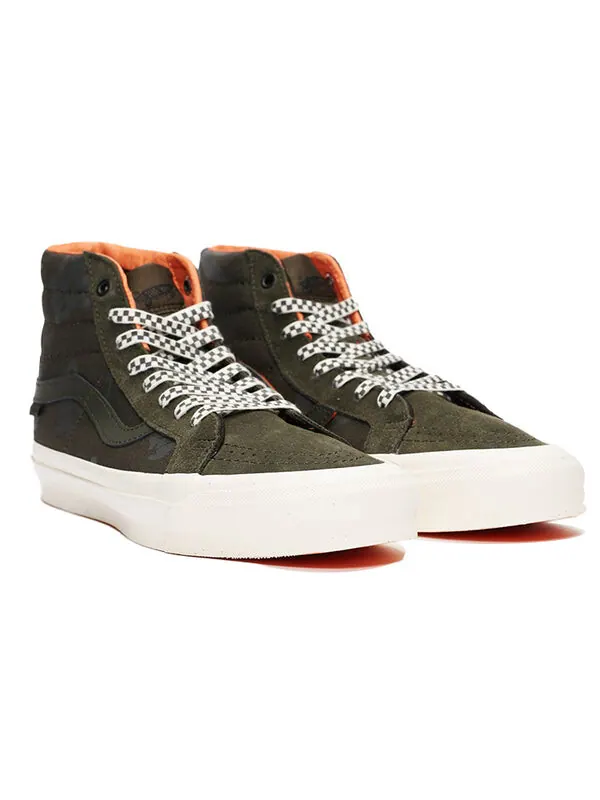Кроссовки porter-yoshida & co. x og sk8-hi lx 'forest night floral checkerboard' Vans — изображение 3 из 4, темный зеленый